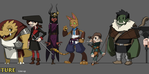 3_fingers 3_toes 5_fingers anthro armor arrow_(weapon) bard barefoot beard belt belt_buckle bent_arm bent_legs black_belt black_bottomwear black_clothing black_coat black_eyes black_hair black_hat black_headwear black_helmet black_horn black_lips black_pants black_shirt black_stripes black_topwear black_tunic blue_ascot blue_bottomwear blue_clothing blue_jacket blue_shorts blue_topwear bottomwear bow_(weapon) brown_beard brown_belt brown_bottomwear brown_clothing brown_eyebrows brown_facial_hair brown_footwear brown_hair brown_leggings brown_legwear brown_mustache brown_pawpads brown_shawl brown_shirt brown_shoes brown_skirt brown_stripes brown_tail_tip brown_topwear brown_tunic brown_vest buckle cape chainmail cheek_scar cheek_tuft claw_toes claws cleric closed_smile clothed clothed_anthro clothed_female clothed_human clothed_humanoid clothed_male clothing coat coin digit_ring dipstick_tail dot_eyes dress druid ear_piercing ear_ring elemental_manipulation eyebrows eyelashes facial_hair facial_scar facial_tuft fangs feet female female_humanoid finger_claws finger_ring fingers fire fire_manipulation fist footwear fully_clothed fully_clothed_anthro fully_clothed_female fully_clothed_human fully_clothed_humanoid fully_clothed_male fur fur_trim_(clothing) fur_trim_shawl furrowed_eyebrows gauntlets gloves gold_(metal) gold_boots gold_ear_ring gold_tail_ring green_body green_clothing green_eyes green_hair_tie green_leggings green_legwear green_shirt green_skin green_topwear grey_background grey_body grey_bottomwear grey_claws grey_clothing grey_fur grey_pants grey_tail group grumpy hair hammer hand_on_hip hand_on_own_hip hand_pawpads handpaw handwear hat headgear headwear holding_bow_(weapon) holding_coin holding_hammer holding_mace holding_melee_weapon holding_object holding_ranged_weapon holding_rapier holding_shield holding_sword holding_tool holding_warhammer holding_weapon horn horn_jewelry horn_ring humanoid_pointy_ears jacket jewelry larger_anthro larger_female larger_human larger_humanoid larger_male leggings legwear light lips long_hair long_tail looking_at_another looking_at_viewer lute mace magic_user male male_anthro male_human male_humanoid markings melee_weapon mouth_closed muscular muscular_anthro muscular_male musical_instrument mustache open_clothing open_jacket open_mouth open_smile open_topwear open_vest orange_body orange_eyes orange_fur orange_tail paladin pants pattern_clothing pattern_shirt pattern_topwear pauldron pawpads paws piercing pink_inner_ear pink_nose pink_tongue pirate plucked_string_instrument pockets pointy_ears pointy_nose ponytail pupils purple_clothing purple_dress purple_sash quiver_(object) ranged_weapon rapier red_cape red_clothing red_hair_tie red_leggings red_legwear red_shirt red_tail red_tongue red_topwear red_tunic ring_(jewelry) ring_piercing rogue scales scar shawl shield shirt shoes short_hair shorts simple_background simple_eyes size_difference skirt slit_pupils smaller_anthro smaller_female smaller_human smaller_humanoid smaller_male smile smiling_at_another standing straight_arms string_instrument striped_arms striped_clothing striped_markings striped_shirt striped_tail striped_topwear stripes stubble sword tail tail_markings tan_body tan_skin teeth text thick_tail thin_eyebrows thin_tail toes tongue tools toothy_grin topwear tribal_spellcaster tuft tunic tusks vest warhammer weapon whisker_spots white_claws white_clothing white_inner_ear white_shirt white_topwear yellow_body yellow_scales yellow_tail inkarat_mittongtare dungeons_and_dragons hasbro oxventure wizards_of_the_coast aubrey_(oxventure) corazon_de_ballena dob_(oxventure) egbert_(oxventure) hengist_(oxventure) merilwen prudence_(oxventure) rust_on_the_harbour dragonborn_(dnd) dwarf elf felid half-orc horned_humanoid human humanoid mammal scalie tabaxi tailed_humanoid tiefling wood_elf 2022 absurd_res adobe_photoshop_(artwork) colored digital_drawing_(artwork) digital_media_(artwork) english_description english_text hi_res lighting shaded