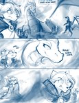 2022 angry anthro blue_and_white canid canine canis cloak clothing clovis_(twokinds) comic conditional_dnp digital_media_(artwork) dragon english_text european_mythology female feral flying fox group horn hybrid keidran lady_nora_(twokinds) madam_reni_(twokinds) male mammal monochrome mythological_creature mythological_scalie mythology navel nude scalie simple_background size_difference sketch smile smirk teeth text tom_fischbach trio twokinds western_dragon white_background wings wolf