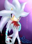 anthro blood bodily_fluids long_nails male nude solo yellow_eyes shilumi sega sonic_the_hedgehog_(series) silver_the_hedgehog eulipotyphlan hedgehog mammal 2010 hi_res