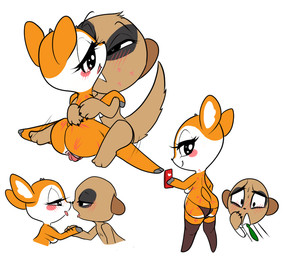 anthro bite_mark blush butt claws clothing duo electronics female genitals kissing lingerie male male/female nude open_mouth panties penis phone rough_sex scratches sex tongue underwear vulva unknown_artist aggretsuko sanrio chief_komiya tsunoda_(aggretsuko) antelope bovid gazelle herpestid mammal meerkat thomson's_gazelle true_antelope