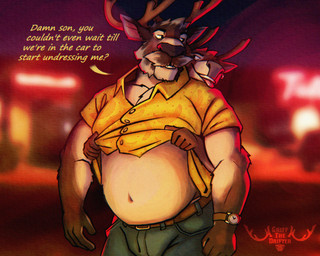 age_difference anthro antlers belly belt blurred_background bottomwear clock clothed clothing collared_shirt denim denim_bottomwear denim_clothing dialogue dress_shirt duo ear_piercing ear_ring eyebrows facial_hair fur horn jeans male male/male mature_male musclegut muscular muscular_anthro muscular_male mustache narrowed_eyes navel outside pants piercing profanity raised_clothing raised_shirt raised_topwear ring_piercing shirt sideburns smile standing teeth text tongue tongue_out topwear tuft undressing watch griffthedrifter cliff_(griffthedrifter) scott_(griffthedrifter) deer mammal new_world_deer reindeer 2024 artist_name english_text hi_res meme redraw watermark father_(lore) father_and_child_(lore) father_and_son_(lore) incest_(lore) parent_(lore) parent_and_child_(lore) parent_and_son_(lore) son_(lore)