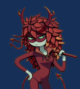 2_horns alternate_species breasts clothed clothing female horn mask not_furry pitchfork plant pseudo_hair solo spade_tail tail tools toony discount-supervillain adventure_time cartoon_network huntress_wizard demon demon_humanoid elemental_creature elemental_humanoid flora_fauna humanoid plant_humanoid alpha_channel digital_media_(artwork)