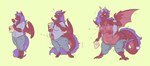 anthro areola belly big_breasts biped breasts clothed clothing countershading eating eating_food feathered_wings feathers female fragon growth hair membrane_(anatomy) membranous_wings motion_lines nipples non-mammal_breasts non-mammal_nipples partially_clothed pregnant purple_hair rapid_pregnancy red_body simple_background solo species_transformation standing surprise tail torn_clothing transformation transformation_sequence wings hhazard mythology equid equine mammal mythological_creature mythological_equine pegasus scalie 2016 colored