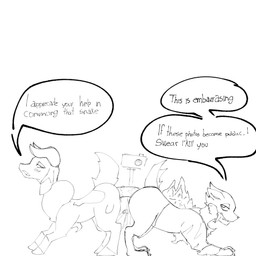 duo female female/female feral glaciadon male text toy aldeydo evocreo deer mammal rusarth 1:1 absurd_res english_text hi_res monochrome