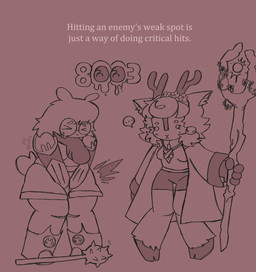 anthro ballbusting cock_and_ball_torture duo female female/female genital_torture gynomorph intersex intersex/female pain text filthymintycake gunfire_reborn yoyo_(gunfire_reborn) deer lagomorph leporid mammal rabbit absurd_res hi_res