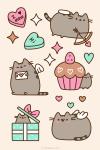 :3 ambiguous_gender blush candy cupcake daww dessert feathered_wings feathers food fur gift grey_body grey_fur happy heart_symbol holidays simple_background solo text wings pusheen_corp pusheen_and_friends valentine's_day pusheen domestic_cat felid feline felis mammal 2:3 animated english_text meme short_playtime female_(lore)