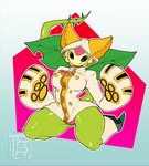 clothing cosplay crossover_cosplay female flower panties plant solo sunflower thick_thighs underwear wide_hips teaspoon arc_system_works bandai_namco blazblue digimon taokaka digimon_(species) elemental_creature elemental_humanoid felid flora_fauna humanoid kaka_(blazblue) mammal plant_humanoid sunflowmon absurd_res crossover hi_res