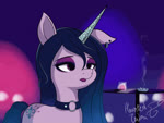 alternative_fashion ashtray black_eyeliner black_hair choker collar cutie_mark ear_piercing eyeliner eyeshadow female feral goth gradient_hair hair horn jewelry lipstick makeup necklace piercing purple_eyes purple_eyeshadow solo hauntedtube hasbro mlp_g5 my_little_pony mythology goth_izzy_(mlp) izzy_moonbow_(mlp) equid equine mammal mythological_creature mythological_equine unicorn 4:3 animated no_sound short_playtime webm