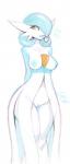 blue_hair blue_lips breasts female genitals hair heart_symbol lips looking_at_viewer nipples not_furry pussy simple_background smile solo white_background wide_hipped_female wide_hips yellow_eyes urw nintendo pokemon gardevoir generation_3_pokemon pokemon_(species) shiny_pokemon hi_res