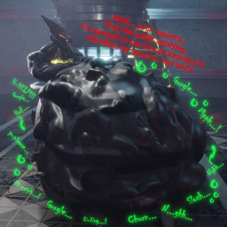 abdominal_bulge anthro anthro_pred anthrofied belly belly_on_ground big_belly body_outline calling_for_help churn claws digestion glowing glowing_eyes group huge_belly human_prey machine male male_anthro male_pred mass_vore metallic_body muffled multiple_prey muscular muscular_anthro muscular_male nude nude_anthro nude_male oral_vore robot_pred rumbling_stomach slosh sloshing_belly sound_effects squirming struggling struggling_prey tail talking_to_prey text thin_tail tongue unwilling_prey vore malunisisos konami metal_gear metal_gear_rising:_revengeance platinumgames blade_wolf canid canine canis human mammal robot robot_anthro wolf 1:1 3d_(artwork) digital_media_(artwork) english_text hi_res
