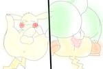 anal anthro duo feral male male/male sex yoshikachu mario_bros nintendo pokemon dinosaur generation_1_pokemon mammal murid murine pikachu pokemon_(species) prehistoric_species rat reptile rodent scalie yoshi