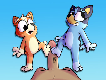 age_difference anthro big_penis blue_body blue_fur collaborative collaborative_footjob collaborative_sex erection feet female first_person_view foot_fetish foot_play footjob fur genitals group group_sex humanoid_genitalia humanoid_penis loli looking_at_genitalia looking_at_penis male male/female penile penis penis_awe pov_footjob sex toes trio young young_anthro anonymous_artist bluey_(series) bingo_heeler bluey_heeler australian_cattle_dog canid canine canis cattledog domestic_dog herding_dog human mammal pastoral_dog hi_res