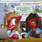 college dialogue female feral roolo school text unknown_artist ask_pun hasbro my_little_pony tumblr fan_character pun_pony earth_pony equid equine horse mammal pony 1:1 comic english_text