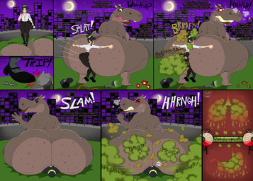 anthro areola asphyxiation big_breasts big_butt bottomwear breasts butt clothed clothed_human clothing crouching dialogue duo facesitting fart fart_cloud fart_fetish farting_in_mouth farting_on_another farting_on_face female female/female flashlight forced freckles greeting huge_butt internal moon night nipples nude_anthro pants pinned pinned_by_butt pinned_to_ground profanity sitting_on_another size_difference sound_effects star text thick_thighs torn_bottomwear torn_clothing torn_pants tripping wide_hips skunk_bunk dreamworks madagascar_(series) gloria_(madagascar) common_hippopotamus hippopotamid human mammal absurd_res comic digital_media_(artwork) english_text hi_res