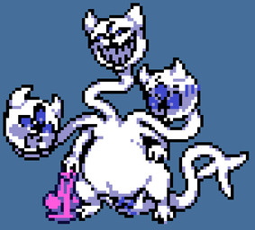 3_eyes animal_genitalia animal_vulva anus aroused aroused_smile barely_visible_anus blue_eyes canine_genitalia canine_vulva clubs_(suit) dildo female feral gasp genitals holding_dildo holding_object holding_sex_toy horn imminent_masturbation knot knotted_dildo long_neck multi_eye nervous on_hind_legs pink_dildo sex_toy slightly_chubby slightly_chubby_female slightly_chubby_feral solo suit_symbol unusual_anatomy unusual_genitalia unusual_vulva vulva white_body wide_smile miner_mate_coffee deltarune european_mythology greek_mythology mythology undertale_(series) clover_(deltarune) darkner hydra low_res