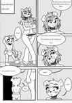 1st_place 2013 3_toes age_difference anthro award bear black_and_white black_nose blush bottomwear child clean_diaper clothing comic crescent_moon_(marking) dialogue diaper digital_media_(artwork) duo english_text eyelashes feet female footwear forehead_mark generation_2_pokemon girly grey_background hi_res holding_award holding_object holding_trophy kobi94 lipstick looking_down_at_another makeup male male/female mammal markings monochrome moon_(marking) mother_(lore) mother_and_child_(lore) mother_and_son_(lore) nintendo open_door pants parent_(lore) parent_and_child_(lore) parent_and_son_(lore) pokemon pokemon_(species) shirt simple_background socks son_(lore) speech_bubble teddiursa text toes topwear trophy ursaring wig young young_male younger_anthro