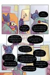 2:3 bastriw bed bedroom clothing comic desk dialogue domestic_cat english_text felid feline felis furniture hi_res letter male mammal pato_(bastriw) purple_eyes sweater table text topwear