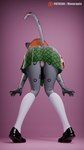 anthro bottomwear butt clothing female footwear panties school_uniform simple_background skirt socks solo underwear uniform monarquis momo_(monarquis) felid mammal pantherine snow_leopard 3d_(artwork) 4k 9:16 absurd_res digital_media_(artwork) hi_res