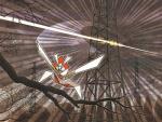 ambiguous_gender branch solo tower utility_line utility_tower nintendo pokemon generation_7_pokemon kartana pokemon_(species) ultra_beast official_art