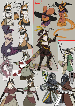 amputee animal_genitalia anthro breasts clothed clothing collar disability erection female female_anthro genitals male multi_nipple nipples nude penis scar slave tally_marks vulva western_tally_marks omnipresentcrayon bovid canid canine caprine fox lagomorph leporid mammal monster rabbit sheep absurd_res hi_res sketch_page