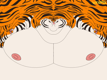 anthro belly big_belly big_cheeks big_moobs big_nipples black_stripes blobby chubby_cheeks double_chin eye_scar facial_scar fur huge_belly huge_cheeks hyper hyper_belly hyper_cheeks immobile licking licking_lips lidded_eyes male moobs morbidly_obese morbidly_obese_anthro morbidly_obese_male nipples obese obese_anthro obese_male orange_body orange_fur overweight overweight_anthro overweight_male pawpads pink_nipples pink_pawpads pink_tongue scar solo stripes tongue tongue_out white_body white_fur yellow_sclera wolfmaster0910 epic_games fortnite oscar_(fortnite) felid mammal pantherine tiger absurd_res hi_res