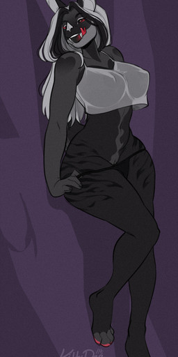 5_fingers anthro biped breasts clothed clothed_anthro clothed_female clothing feet female fingers front_view fur genitals hair looking_at_viewer panties smile solo standing tail teeth toes tongue underwear vulva kittydee bat mammal 2025 digital_drawing_(artwork) digital_media_(artwork) hi_res