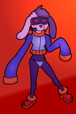 anthro clothing cropped_hoodie dot_eyes eyewear female goggles oversized_clothing oversized_topwear pose simple_eyes solo standing thong topwear underwear anonymous_artist bubsy_(series) bubsy_4d baarbee_(bubsy) bovid caprine mammal sheep 2026 2:3 colored digital_drawing_(artwork) digital_media_(artwork)
