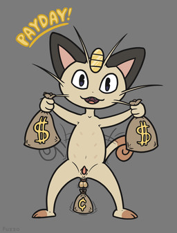 6_nipples anthro ball_rope ball_stretcher balls bouncing_balls brown_markings cock_and_ball_torture coin erection excited genital_rope genital_torture genitals holding_object looking_at_viewer male markings money_bag multi_nipple nipples open_mouth penis rope semi-anthro solo standing tail tail_motion tailwag tan_body tapering_penis fuzzo nintendo pokemon domestic_cat felid feline felis generation_1_pokemon mammal meowth pokemon_(species) 2026 hi_res