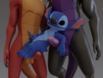 animal_genitalia anthro balls black_body blue_body blue_fur front_view fur genitals group humanoid_genitalia humanoid_penis male male/male nude penis red_body sheath size_difference tail trio no-name-no-problem american_dragon:_jake_long disney european_mythology lilo_and_stitch mythology dark_dragon_(american_dragon) jake_long stitch_(lilo_and_stitch) alien dragon experiment_(lilo_and_stitch) mythological_creature mythological_scalie scalie western_dragon 3d_(artwork) blender_(artwork) digital_media_(artwork) hi_res