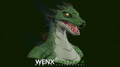 chinese green_body green_scales half-closed_eyes male narrowed_eyes scales solo yellow_eyes yellow_sclera wenx lizard reptile scalie 16:9 3d_(artwork) digital_media_(artwork) hi_res widescreen