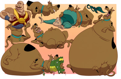 abdominal_bulge burping burping_up_clothing collar collar_only eyes_closed feral fur half-closed_eyes hand_on_belly lying male markings morbidly_obese morbidly_obese_feral morbidly_obese_male mostly_nude narrowed_eyes neck_bulge nude obese obese_feral obese_male on_back on_front one_eye_closed open_mouth overweight overweight_feral overweight_male paws scales sitting soft_vore solo spots spotted_body spotted_fur tail teeth tongue tongue_out unhinged_jaw vore wide_eyed nickwolf hanna-barbera scooby-doo_(series) scooby-doo canid canine canis crocodile crocodilian domestic_dog great_dane human mammal mastiff molosser reptile scalie 2025 hi_res multiple_scenes
