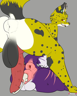 after_sex after_vaginal animal_genitalia animal_penis animal_vulva anthro anthro_on_feral anus barbed_canine_penis bestiality bodily_fluids canine_genitalia canine_penis canine_vulva cum cum_in_vagina cum_inside duo erection feral gaping gaping_anus genital_fluids genitals hybrid_genitalia hybrid_penis impregnation intersex intersex/male interspecies knot knotted_penis looking_back male male_on_feral maleherm maleherm/male penile_spines penis plump_labia puffy_anus pull_out quadruped questionable_consent rear_view simple_background unwanted_cum_inside unwanted_impregnation vulva raljoy nexus_black canid canine felid feline goo_creature mammal serval absurd_res flat_colors hi_res