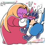 blush duo female forced forced_kiss heart_symbol kissing lips male male/female shocked powerandy nintendo pokemon canid canine generation_1_pokemon generation_4_pokemon jynx lucario mammal pokemon_(species) 1:1