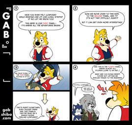 anthro asking_why blue_body blue_fur breaking_the_fourth_wall clothed clothing dialogue directional_arrow emanata five_frame_image fur gesture gliding group hand_gesture holding_object holding_umbrella how-to male mane nude pointing pointing_at_another pointing_up simple_background solo speech_bubble talking_to_viewer text trio umbrella white_background white_body white_face white_fur white_mane yellow_body yellow_fur yes-no_question gabshiba gab_(comic) bau_husky elion_(gabshiba) gab_shiba canid canine canis domestic_dog felid husky lion mammal nordic_sled_dog pantherine shiba_inu spitz 2026 comic digital_drawing_(artwork) digital_media_(artwork) english_text hi_res url