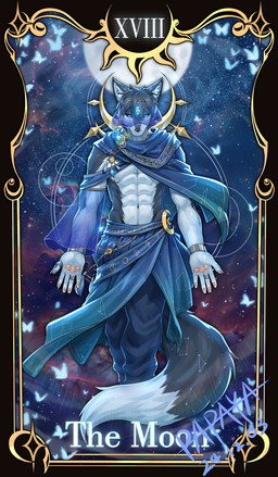 abs anthro black_nose black_sclera blue_eyes clothed clothing cosmic_background fingerpads front_view fur grey_body grey_fur grey_hair hair male male_anthro muscular muscular_anthro muscular_male pawpads pupils slit_pupils solo space space_background white_body white_fur papayafurry canid canine mammal absurd_res hi_res
