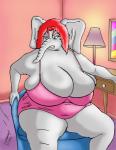 big_breasts breasts female huge_breasts obese obese_female overweight overweight_female solo spaghetti_straps renaissance-x lizah_(renaissance-x) elephant elephantid mammal proboscidean