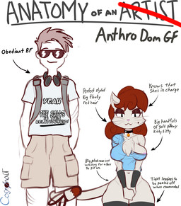 accessory anthro areola areola_slip armwear backpack bell bottomwear cargo_shorts cheek_tuft choker claw_marks clothing collarbone comparing curly_hair curvy_figure dominant dominant_anthro dominant_female duo elbow_gloves electronics eyelashes eyeshadow facial_tuft fangs female fur furgonomics gloves hair hands_in_both_pockets handwear headphones inner_ear_fluff jewelry legwear looking_at_viewer makeup male male/female markings meme_shirt mole_(marking) navel necklace nipples obscured_vaginal pink_nose pussy_willow red_hair shirt shorts shortstack shortstack_female simple_background size_difference stockings tail tail_accessory tail_around_leg tail_around_partner tail_markings teeth thigh_highs topwear tuft whiskers white_background white_body white_fur wide_hips cosmonaut anatomy_of anatomy_of_a_gamer felid feline human mammal signature