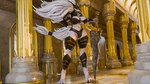 anthro areola areola_slip armor barefoot big_breasts breasts crossgender digitigrade feet female fluffy fluffy_tail fur hair long_hair melee_weapon mtf_crossgender pawpads solo sword tail weapon wearing_helmet white_body white_fur white_hair rinkov da.nilkaz_(modeler) elden_ring fromsoftware maliketh_(elden_ring) canid canine canis mammal wolf 2025 3d_(artwork) absurd_res digital_media_(artwork) hi_res