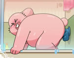 anal anal_masturbation anal_penetration anthro bathtub belly blush bouncing_belly buckteeth dildo male male_penetrated masturbation object_in_ass overweight overweight_male penetration sex_toy sex_toy_in_ass sex_toy_insertion solo teeth digitslayer cartoon_network the_amazing_world_of_gumball richard_watterson lagomorph leporid mammal rabbit 2d_animation animated motion_tweening no_sound short_playtime webm