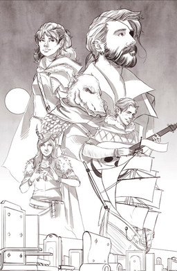 5_fingers anthro arm_hair armor arms_bent bangs bard black_claws black_eyebrows black_facial_hair black_mustache body_hair bracelet breasts cape chair cheek_scar claws cloak closed_smile clothed clothed_anthro clothed_female clothed_human clothed_humanoid clothed_male clothing crow's_nest druid empty_eyes eye_patch eyebrows eyewear facial_hair facial_scar female female_humanoid finger_claws fingerless_gloves fingers flag fur_trim_(clothing) fur_trim_shawl furniture furrowed_eyebrows gloves grey_eyebrows grey_eyes grey_horn grey_sky group hair handwear horn horn_jewelry horn_ring humanoid_pointy_ears jewelry long_hair lute magic_user male male_human mouth_closed musical_instrument mustache necklace not_furry_focus pauldron pirate playing_lute plucked_string_instrument pointy_ears ponytail pupils ring_(jewelry) rolled_up_sleeves sailing_ship sailing_watercraft scales scar sea sharp_teeth ship shirt sky slit_pupils smile standing string_instrument sun teeth tome topwear tribal_spellcaster tusks vehicle water watercraft white_body white_cape white_cloak white_clothing white_fingerless_gloves white_gloves white_handwear white_horn white_scales white_shawl white_shirt white_skin white_topwear theamazingmrc dungeons_and_dragons hasbro oxventure wizards_of_the_coast corazon_de_ballena dob_(oxventure) egbert_(oxventure) merilwen prudence_(oxventure) dragonborn_(dnd) elf half-orc horned_humanoid human humanoid mammal scalie tiefling wood_elf 2019 adobe_photoshop_(artwork) digital_drawing_(artwork) digital_media_(artwork) english_description greyscale monochrome shaded