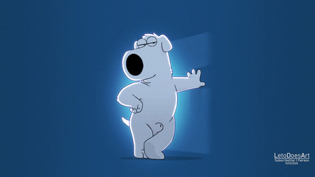 abstract_background animal_genitalia animal_penis anthro bedroom_eyes canine_genitalia canine_penis feet flaccid fully_sheathed fur genitals male narrowed_eyes penis seductive shaggy_hair sheath soles solo white_body white_fur letodoesart family_guy brian_griffin canid canine mammal 16:9 2026 hi_res widescreen