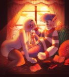 bodily_fluids clothing duo femboy genitals legwear male male/male mime oral penis saliva thick_thighs thigh_highs saucybro activision crash_bandicoot_(series) crash_team_racing_(series) crash_team_racing_nitro-fueled anon small_norm alien humanoid hi_res