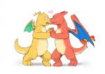 2013 <3 blush charizard claws dragon dragonite duo feral fire horn kissing nintendo open_mouth plain_background pokémon saliva slugsdog tongue tongue_out video_games white_background wings
Rating: Questionable
Score: 2
User: 64MA
Date: April 24, 2014