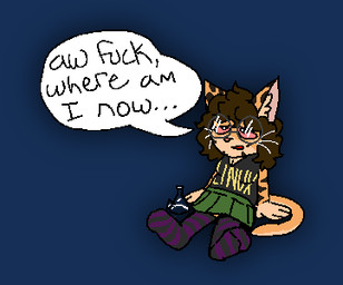 anthro bong bottomwear clothing dialogue drugs eyewear female footwear glasses marijuana skirt socks speech_bubble substance_intoxication maplebrownsgr bengal_cat domestic_cat felid feline felis mammal alpha_channel low_res