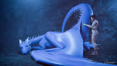 balls bestiality blue_body bodily_fluids cave cum cum_drip cum_from_vagina cum_in_vagina cum_inside doggystyle dripping duo erection female female_on_human female_penetrated feral feral_penetrated from_behind_position genital_fluids genitals horn human_on_feral human_penetrating human_penetrating_female human_penetrating_feral humanoid_genitalia humanoid_penis interspecies larger_feral larger_penetrated leaking_cum looking_pleasured male male/female male_on_feral male_penetrating male_penetrating_female nude orgasm penetration penile penile_penetration penis penis_in_vagina sex size_difference smaller_human spikes tail teeth vaginal vaginal_penetration vulva sound_warning vulumar jl017_(sound) inheritance_cycle mythology eragon_(character) saphira dragon human mammal mythological_creature mythological_scalie scalie 16:9 3d_(artwork) 3d_animation animated digital_media_(artwork) hi_res short_playtime sound video widescreen
