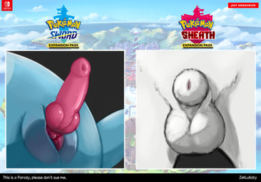 animal_genitalia balls close-up feral fully_sheathed fur genitals humor male penis pun sheath text visual_pun white_body white_fur zeklullaby nintendo pokemon generation_8_pokemon lagomorph leporid mammal pokemon_(species) rabbit reptile scalie scorbunny sobble 2020 digital_media_(artwork) english_text