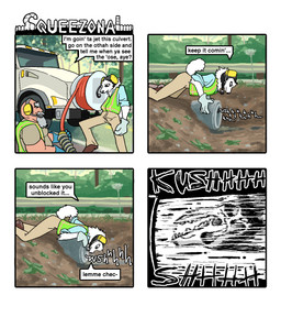 4_panel_comic anthro bone clothed clothed_anthro clothed_male clothing death dialogue duo fully_clothed fully_clothed_anthro fully_clothed_male fur gloves handwear headgear headwear hose male plant safety_vest skull standing tail text topwear vehicle vest white_body white_fur hieronymusjohnson squeez_(hieronymusjohnson) canid canine canis domestic_dog dwarf mammal nordic_sled_dog samoyed spitz 2025 aliasing binary_drawing comic digital_drawing_(artwork) digital_media_(artwork) english_text hi_res