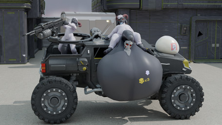 anthro balls big_balls big_penis bodily_fluids cock_vore condom cum cum_disposal cum_on_object duo filled_condom genital_fluids genitals glans grey_balls grey_glans grey_penis gun hooves huge_balls huge_penis hyper hyper_balls hyper_genitalia hyper_penis leaking_cum male object_in_mouth penile penis ranged_weapon sexual_barrier_device slightly_chubby tattooification vehicle vore weapon offside helldivers gruff_(gruffad) bovid caprine mammal sheep 16:9 3d_(artwork) digital_media_(artwork) hi_res widescreen