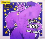 abs anthro barazoku biceps big_muscles big_pecs eyebrows fur huge_muscles huge_pecs hyper hyper_muscles hyper_pecs male muscular muscular_anthro muscular_male nipples open_mouth pecs purple_body purple_fur text kingdomvelvet mob_entertainment poppy_playtime smiling_critters catnap_(poppy_playtime) domestic_cat felid feline felis mammal absurd_res digital_media_(artwork) english_text hi_res