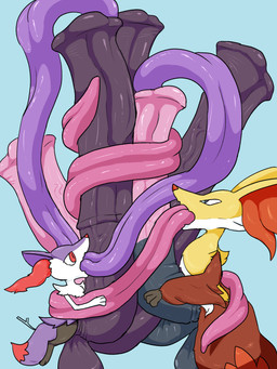 animal_genitalia animal_penis balls big_penis duo equine_genitalia equine_penis feral genitals huge_penis hyper hyper_genitalia hyper_penis hyper_tongue long_penis long_tongue male male/male multi_genitalia multi_penis multi_tongue penetration penis tongue tongue_penetration urethral urethral_penetration sevi_blaze nintendo pokemon braixen delphox generation_6_pokemon pokemon_(species) 3:4 hi_res